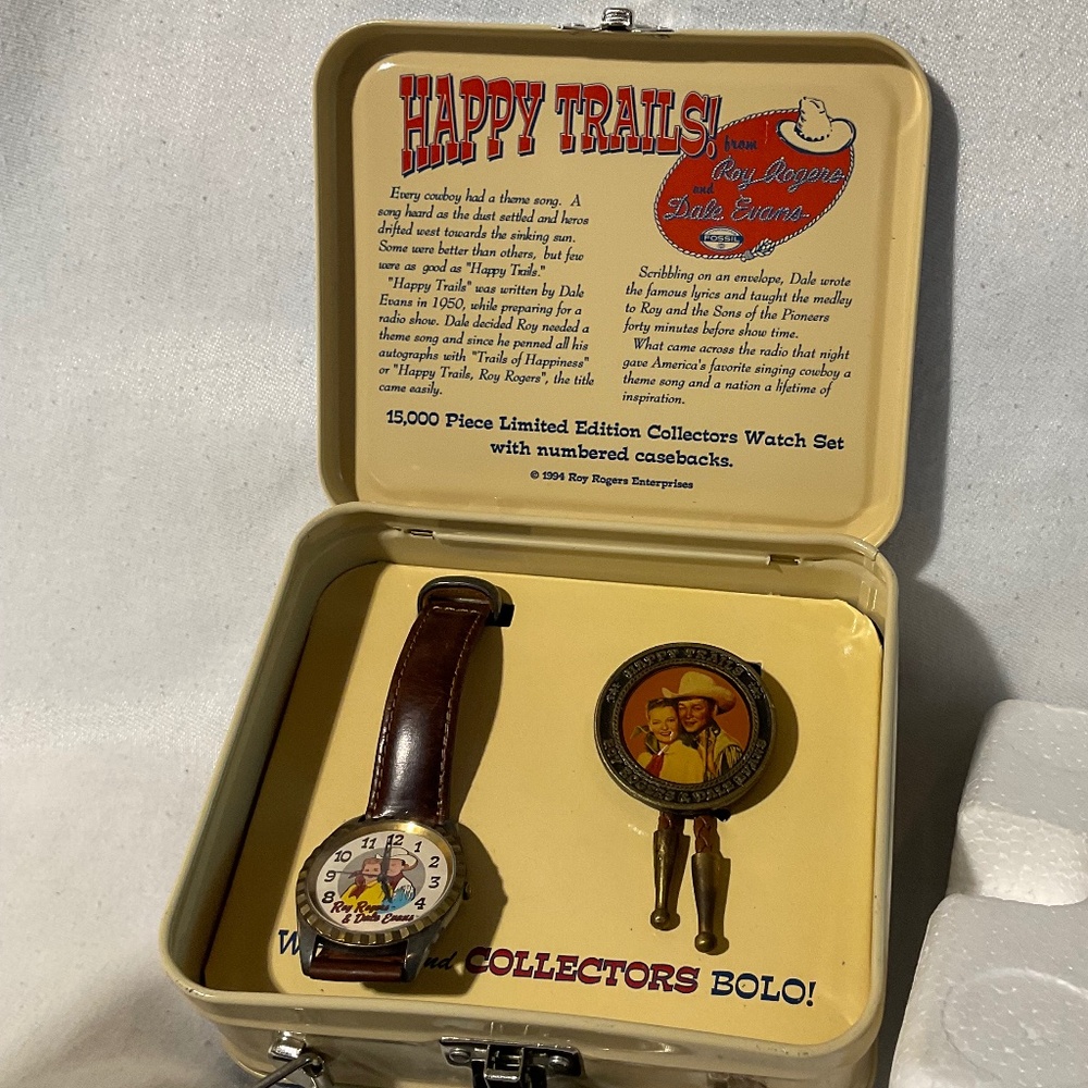 Vintage Fossil limited edition Happy Trails watch